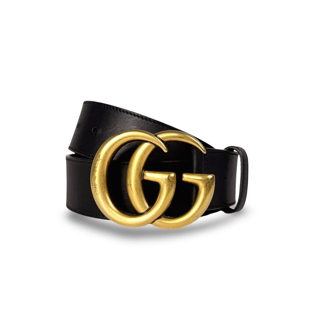 Gucci GG Marmont Smooth Leather Belt 75 30